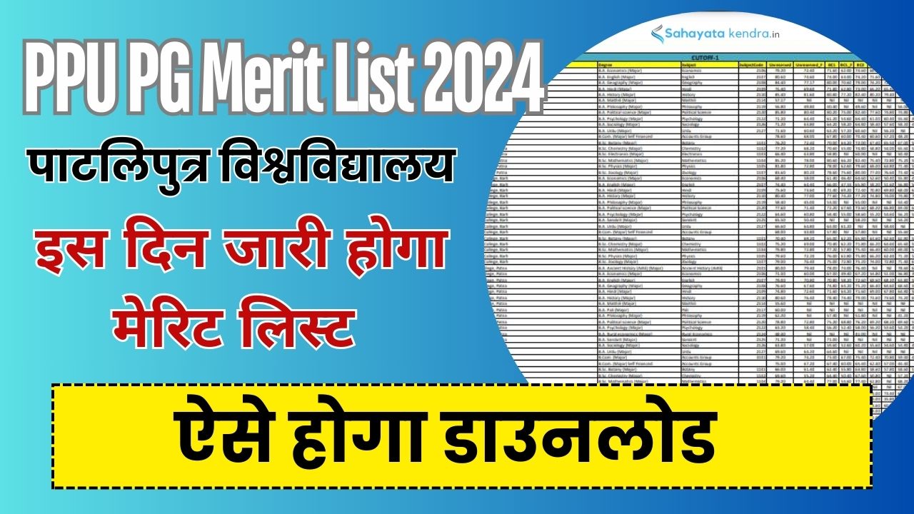 PPU PG Merit List 2024